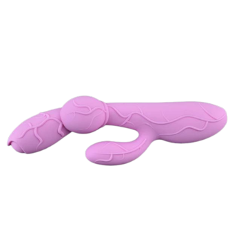 House Of Dasein Silicone Av Rabbit Vibrator Realistic Dildo Clit Masturbate Prostate Massage Sex Toys - Pink