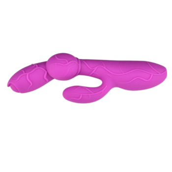 House Of Dasein Silicone Av Rabbit Vibrator Realistic Dildo Clit Masturbate Prostate Massage Sex Toys - Purple