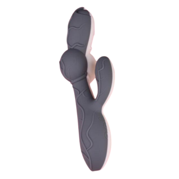 House Of Dasein Silicone Av Rabbit Vibrator Realistic Dildo Clit Masturbate Prostate Massage Sex Toys - Grey White