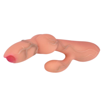 House Of Dasein Silicone Av Rabbit Vibrator Realistic Dildo Clit Masturbate Prostate Massage Sex Toys - Skin