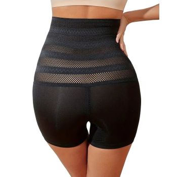 Seamless Shaping Control Underwear With High Waist Abdominal And Butt Lifting Panties - Black - L