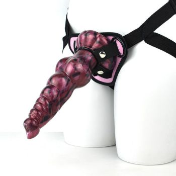 House Of Dasein Labyrinth Silicone Dog Knot Dildo Anal Dilator Fun Penis Masturbation - With Strap On