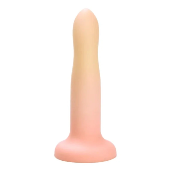 House Of Dasein Cute Jelly Silicone Soft Dildo Female G-Spot Masturbator Anal Butt Plug Adult Sex Toys Suction Cup For Women Beginner - Pink Gradient