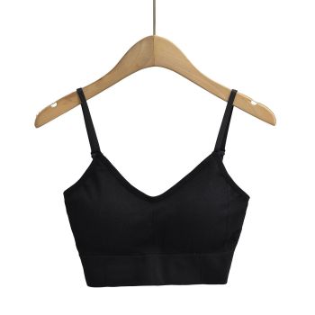 House Of Dasein Integrated Bra With Breast Pad For Women - Black