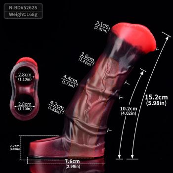 House Of Dasein Kingdon Fantasy Vibrator Penis Sleeves 15.2 Cm X 5.1