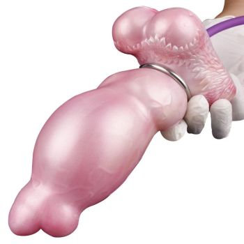 House Of Dasein Inflatable Shiba Pink Silicone Dildo Anal Toys 7.28 Inch 5.3 Cm 599 Gram