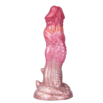 House Of Dasein Dragon Scales 20 Centimeter Silicone Dildos Masturbation Toys Pink Dusty Teal Green - Dusty Pink