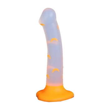 House Of Dasein Cute Jelly Soft Dildo Gspot Masturbator Silicone Luminous Anal Butt Plug - Yellow