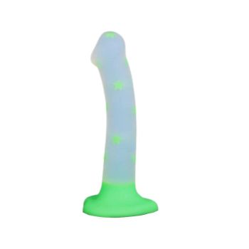 House Of Dasein Cute Jelly Soft Dildo Gspot Masturbator Silicone Luminous Anal Butt Plug - Green