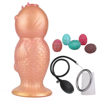 House Of Dasein Fantasy Koi Ovipositor Anal Sex Toys Dildos Masturbation Cup Vaginal Balls Butt Plug - Gold Black Airbags
