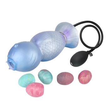 House Of Dasein Fantasy Koi Ovipositor Anal Sex Toys Dildos Masturbation Cup Vaginal Balls Butt Plug - Blue Black Airbags