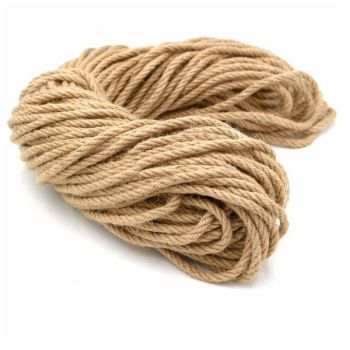 House Of Dasein 6Mm 1M-50M Natural Jute Cords Heavy Duty Twine Hemp Twisted Macrame String - 100M
