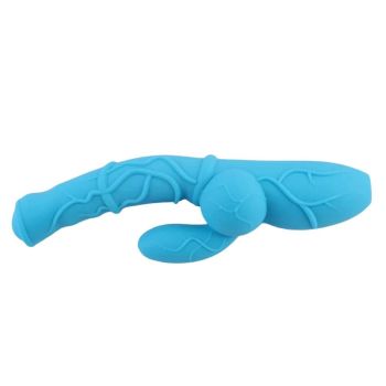 House Of Dasein Faak Silicone Ribbed Realistic Dildo Vibrator Prostate Massage Sex Toys - Blue