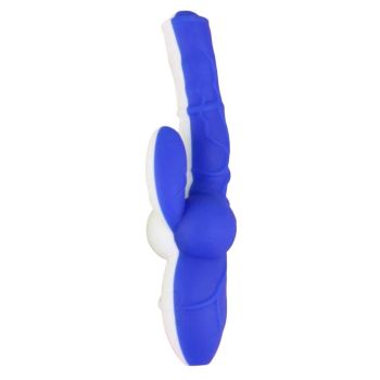 House Of Dasein Faak Silicone Ribbed Realistic Dildo Vibrator Prostate Massage Sex Toys - Dark Blue White