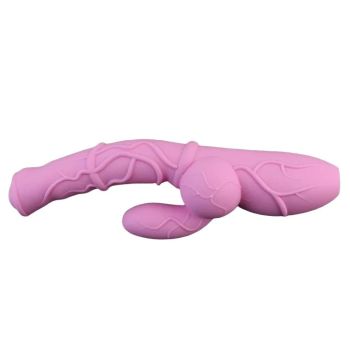 House Of Dasein Faak Silicone Ribbed Realistic Dildo Vibrator Prostate Massage Sex Toys - Pink