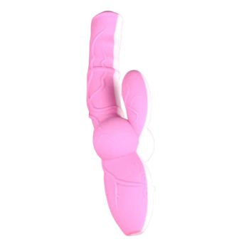 House Of Dasein Faak Silicone Ribbed Realistic Dildo Vibrator Prostate Massage Sex Toys - Pink White