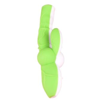 House Of Dasein Faak Silicone Ribbed Realistic Dildo Vibrator Prostate Massage Sex Toys - Green  White