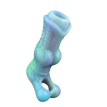 House Of Dasein Fantasy Luminous Horse Dildo Sheath Silicone Dog Knot Penis Sleeve - 2215