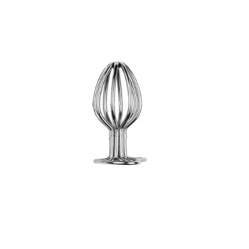 House Of Dasein Hollow Heart Shaped Base Design Fetish Anal Butt Plug Set Metal Toys - S