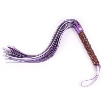 House Of Dasein Faux Leather Flogger Submissive Training Impact Play Bdsm - Purple