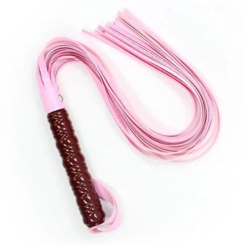 House Of Dasein Faux Leather Flogger Submissive Training Impact Play Bdsm - Pink