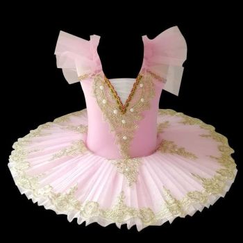 House Of Dasein Girls' Professional Ballet Tutu Dress Pink1 110Cm