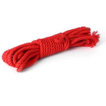 House Of Dasein 8M Handmade Bamboo Silk Rope Bdsm Bondage Binding Role-Playing Sex Toy - Red