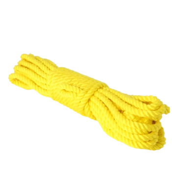House Of Dasein 8M Handmade Bamboo Silk Rope Bdsm Bondage Binding Role-Playing Sex Toy - Yellow