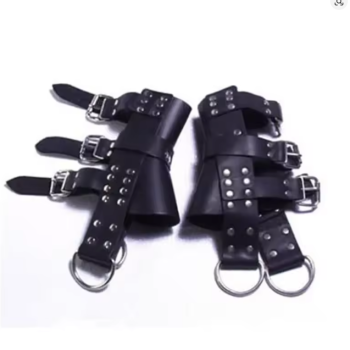 House Of Dasein Black Adult Products Manufacturer Erotic Suspension Foot Restraints Hanging Stainless Steel Handcuffs And Leg Cuffs - Suspension Foot Strap