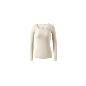 House Of Dasein 37 Degrees Constant Temperature Selfheating Thermal Underwear Winter Ultrathin - Beige Top