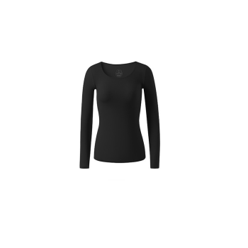 House Of Dasein 37 Degrees Constant Temperature Selfheating Thermal Underwear Winter Ultrathin - Black Top
