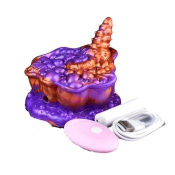 House Of Dasein Faak Wireless Control Vibrator Fantasy Grinders Inserted Silicone Sex Toys For Men Women Masturbate Massage Foreplay Products - Purple - Vibrator