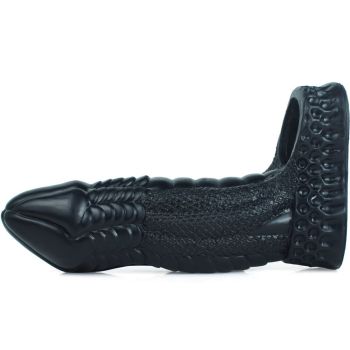 House Of Dasein Tyrannosaurus Beast Fantasy Silicone Large Realistic Penis Sleeve - Black