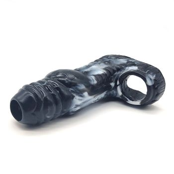 House Of Dasein Flexible Silicone Cock Extender Penis Sheath Men - Black