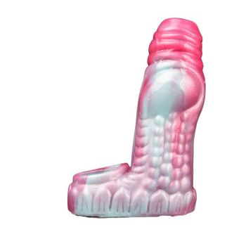House Of Dasein Flexible Silicone Cock Extender Penis Sheath Men - Pink/Blue