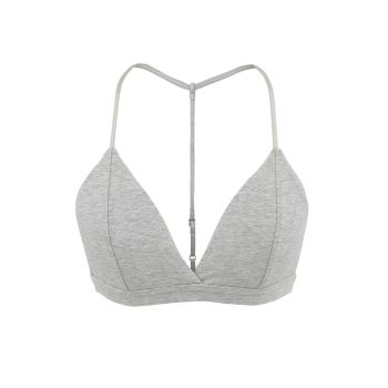House Of Dasein Female Strapless Top Wireless Free Design - Light Gray - L