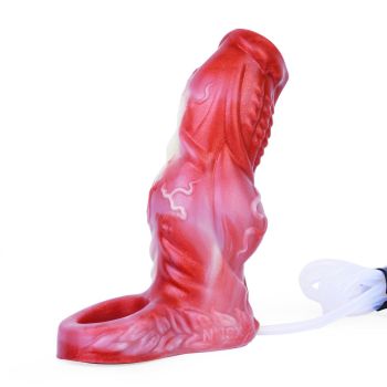 House Of Dasein Theodore Textured Red Large Squirting Penis Sleeve