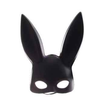 House Of Dasein Sexy Bunny Rabbit Ears Mask Costume Cosplay Fetish Bdsm - Matte Black