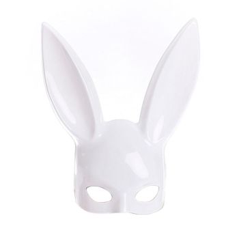 House Of Dasein Sexy Bunny Rabbit Ears Mask Costume Cosplay Fetish Bdsm - Shiny White