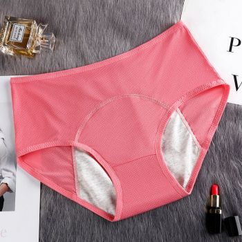 House Of Dasein Physiological Pants For Women Comfortable Mesh Anti Leakage Sanitary Triangular Underwear - Watermelon Red - 2Xl