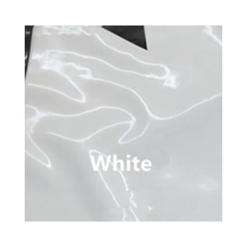 House Of Dasein Red Latex Swimwear Long Sleeve Rubber Leotard With Back Lace For Women And Men - White - Xxl