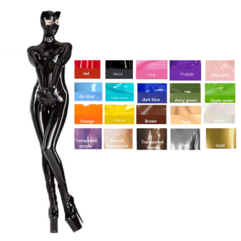 House Of Dasein Sexy Full Body Black Latex Gummi Catsuit Ear Cosplay Rubber Bodysuits Back Crotch Zip - Custom - Xs - Unisex