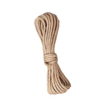 House Of Dasein 4Mm-12Mm Natural Burlap Jute Twine Retro Rope String Handmde Craft Wedding Home Decoration Cords - 5M - Style B