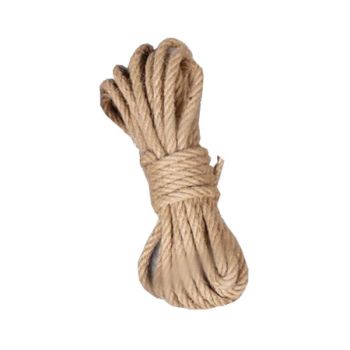 House Of Dasein 4Mm-12Mm Natural Burlap Jute Twine Retro Rope String Handmde Craft Wedding Home Decoration Cords - 5M - Style D