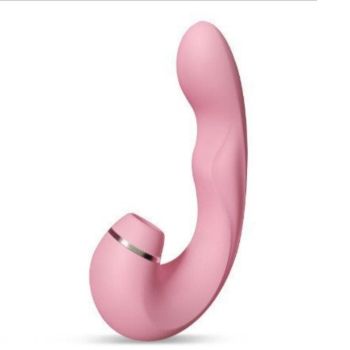 House Of Dasein Women's Gspot Clitoral Excitement Massage Pat Sucking Vibrator Green Purple Pin - Pink Gem