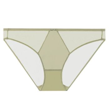 House Of Dasein Sexy Women's Underwear French Ultra-Thin Seamless Plus Size Panties With Cotton Crotch Lifting Low Waist Triangle Briefs - Light Green - Xxl