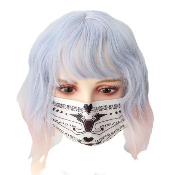 House Of Dasein Punk Anime Girls Dark Cyber Mechanical Cat Cosplay Bodysuit Swimwear Set - Swimsuit M - 5Pcs Mask C