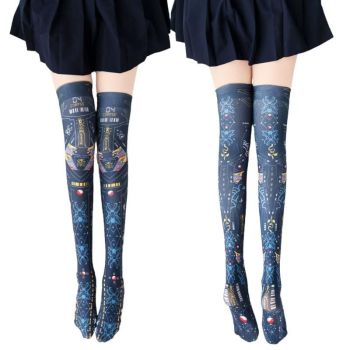 House Of Dasein Punk Anime Girls Dark Cyber Mechanical Cat Cosplay Bodysuit Swimwear Set - Swimsuit M - Only Stocking E