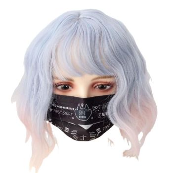 House Of Dasein Punk Anime Girls Dark Cyber Mechanical Cat Cosplay Bodysuit Swimwear Set - Swimsuit L - 5Pcs Mask B