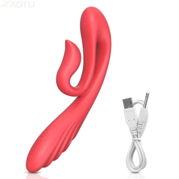 House Of Dasein G-Spot Clitoral Vibrator Sex Toy For Women Clitoris Stimulator Female Masturbation Vibration Rechargeable Adults Toys - Orange